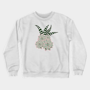 Succulent Flowers Crewneck Sweatshirt